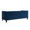Homeroots 83" Navy Blue Velvet Wood Sofa With Toss Pillows 543953 - alternate 3