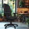 Regency Comfort Series High-Back Multifunctional Fabric Computer Task Chair with Adjustable Arms - Black 125-BK - alternate 2