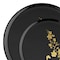 Smarty Had A Party Black with Gold Floral Plastic Dinnerware Value Set, 240PK 220BGVP-CASE - alternate 4