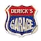 Signmission Derick's Garage, 4 inch X 4 inch, Vinyl Decal, 2PK SHI-D-2PACK-4-383-DERICK - alternate 1