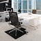 Floortex Advantagemat Black Vinyl Lipped Chair Mat for Carpets - 45" x 53" FR114553LLBV - alternate 4
