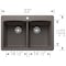 Blanco Diamond Equal Double Dual Deck, Volcano Grey 443104 - alternate 3