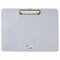Universal Plastic Brushed Aluminum Clipboard, Landscape, 1/2" Capacity, 11 x 8.5 UNV40302 - alternate 1