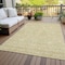 Homeroots 5' X 8' Beige Tan And Ivory Floral Washable Indoor Outdoor Area Rug 582327 - alternate 5