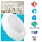 Bulbrite 14WLED 7 ROUND DISC LIGHT 3000K WHITE ALUMINUM, PIGTAIL, 6PK 862898 - alternate 4