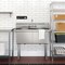 Koolmore 42 in. 18-Gauge 2-Compartment Commercial Sink with Backsplash, Bowl Dimensions 18''x18''x14'' KM-SB181814-N3 - alternate 3