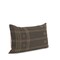 Homeroots 22" X 22" Dark Green And Tan Lumbar Geometric Cotton Throw Pillow Cover with Texture 608200 - alternate 2