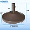 Us Weight 30 lbs. Fillable Round Bronze Umbrella Base for Patio Table FUB30BZE - alternate 4