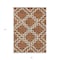 Homeroots 5' X 8' Brown And Ivory Geometric Washable Indoor Outdoor Area Rug 593781 - alternate 2