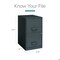 Space Solutions 14.25 in W 2 Drawer Vertical File Cabinet, Charcoal 22555 - alternate 3