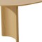 Homeroots 79" Natural Solid Wood Double Pedestal Base Oval Dining Table 721111 - alternate 2