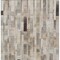 Homeroots 3' X 5' Taupe And Gray Striped Washable Indoor Outdoor Area Rug 615524 - alternate 2
