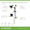 Symmons Verity HydroMersion Single Handle Shower Faucet Trim Kit  with Hand Spray (Valve not Included) S4998MB15TRM - alternate 2
