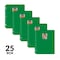 C-Line Products 8-1/2" x 11" Green Two-Pocket 3-Hole Punch Heavyweight Poly Portfolio Folder, 25EA/BX, 6BX/CT 33933-BX - alternate 3