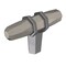 Amerock London 2-1/2 in 64 mm Length Satin Nickel/Black Chrome Cabinet Knob BP36647G10BCR - alternate 1