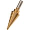 Neiko Titanium Step Drill Bit, High-Speed Alloy-Steel Bit, 10 Step Sizes from 3/16 Inch to 7/8 Inch 10185A - alternate 2
