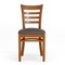 Flash Furniture HERCULES Ladder Back Cherry Wood Restaurant Chair - Mocha Vinyl Seat XU-DGW0005LAD-CHY-MCHV-GG - alternate 2