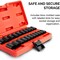 Neiko 0.375 in Dr. Impact Socket Set, SAE and Metric, Shallow 02432A - alternate 2
