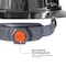 Klein Tools Hard Hat, REFLEKTOR Black Chrome, Vented Full Brim, Class C, Headlamp 60996 - alternate 2