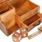 Homeroots Natural Rustic Wood Desk or Counter Organizer 400941 - alternate 2