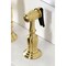 Kingston Brass Bridge Kitchen Faucet with Brass Sprayer, Brushed Brass KS1277BEXBS - alternate 2