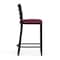 Flash Furniture HERCULES Black Ladder Back Metal Restaurant Counter Stool - Burgundy Vinyl Seat, 2PK 2-XU-DG697BLAD-24-BURV-GG - alternate 3