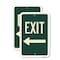 Signmission Exit Sign, Heavy Gauge Aluminum, 24 in W, 18 in H A-1824-2PACK-24521 - alternate 1