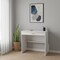 Homeroots 32" White Wood Computer Desk With Drawer 546421 - alternate 4