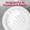 Smarty Had A Party Solid White Moderno Disposable Plastic Dinner Spoons, 240PK 9340WH-SP-CASE - alternate 3