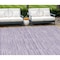 Homeroots 9' X 12' Plum And Purple Striped Washable Indoor Outdoor Area Rug 587954 - alternate 1