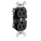 Leviton Straight Blade Receptacle, 5-15R, 15 A, 125V AC, Isolated Ground MT562-IGE - alternate 3