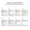 Fab Glass And Mirror Glass Dry Erase Board (36in x 60in GBZ36x60-SB623 - alternate 4