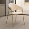 Leisuremod Bella Collection Modern Dining Chair in Off White, 4PK BC21OW4 - alternate 3