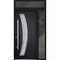 Vdomdoors Steel Door Deux 6500 Black Sidelight and Transom Window Stainless Inserts Single Modern Painted-W36 DEUX6500EXD-BLK-W36+16 x H80+16-Right-hand Inswing - alternate 2