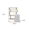 Homeroots 93" White and Natural Wood and Metal L Shape Writing Desk 543808 - alternate 4