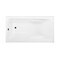 Kingston Brass 54" Acrylic Rectangular 3-Wall Alcove Tub Combo with Armrests and Drain in Glossy White/Matte Black CVTAP543023L0 - alternate 2