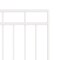 Nuvo Iron 45-in W x 68-in H Glossy Wht Benitoite Gate 48-in W Opening Self Close Hardware W/Dbl Side Handle IBG04568GW - alternate 2