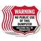 Signmission Dumpster Shield Sign Warning No Public U, 4 inch X 4 inch, Vinyl Decal, 5PK SHI-D-5PACK-4-379 - alternate 1