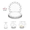 Smarty Had A Party 7.5" White with Black Dots Round Blossom Disposable Plastic Salad Plates (120 Plates), 120PK 987-B-CASE - alternate 4