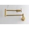 Kingston Brass Wall Mount Pot Filler Faucet, Brushed Brass KS4107RX - alternate 2