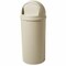 Rubbermaid Commercial 15 gal Round Indoor Plastic Can, Beige, Side Door, Polyethylene FG816088BEIG - alternate 1