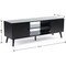 Simple Deluxe TV Stand for 45 55 60 inch Living Room, 2 Cabinet Media Console Table, Entertainment Center with St 3A88TVS001BLK01 - alternate 3