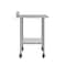 Flash Furniture Reese 30in. x 48in. Work Table, SS Top Shelf, 4in. Backsplash, Adjustable Undershelf, 4 Casters NH-WT-3048-GG-B4-CAS-GG - alternate 5