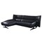 Homeroots Dark Gray Top Grain Leather L Shaped Two Piece Sofa and Chaise Sectional 524203 - alternate 1