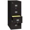 Fireking 17-3/4" W 4 Drawer File Cabinet, Black, Letter 4P1831-CBL - alternate 2