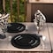 Smarty Had A Party 10" Black Vintage Rim Round Disposable Plastic Dinner Plates (120 Plates), 120PK 860B-CASE - alternate 2