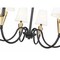 Z-Lite Claudelle 6-Light Chandelier, 32 in W, Matte Black + Modern Gold 4014-32MB-MGLD - alternate 2