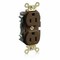 Leviton Straight Blade Receptacle, 5-15R, 15 A, 125V AC, Flush Mount, Self-Grounded M5262 - alternate 1