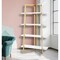 Homeroots 69" White Stainless Steel Four Tier Etagere Bookcase 544733 - alternate 2