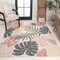 Jonathan Y Monstera Tropical Leaf High-Low Cream/Multi 5 ft. x 8 ft. Indoor/Outdoor Area Rug AMC113D-5 - alternate 3